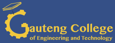 gcet logo blue background